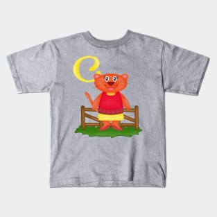 C is for Cat Kids T-Shirt